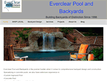 Tablet Screenshot of everclearbackyards.com